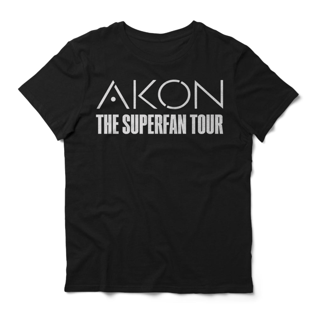 Akon Superfan Tour Black Hit Songs Tee Unisex