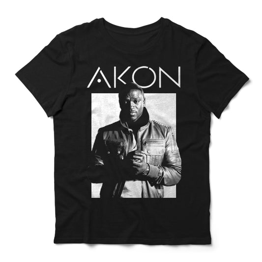 Akon Superfan Tour Black Graphic Tee Unisex