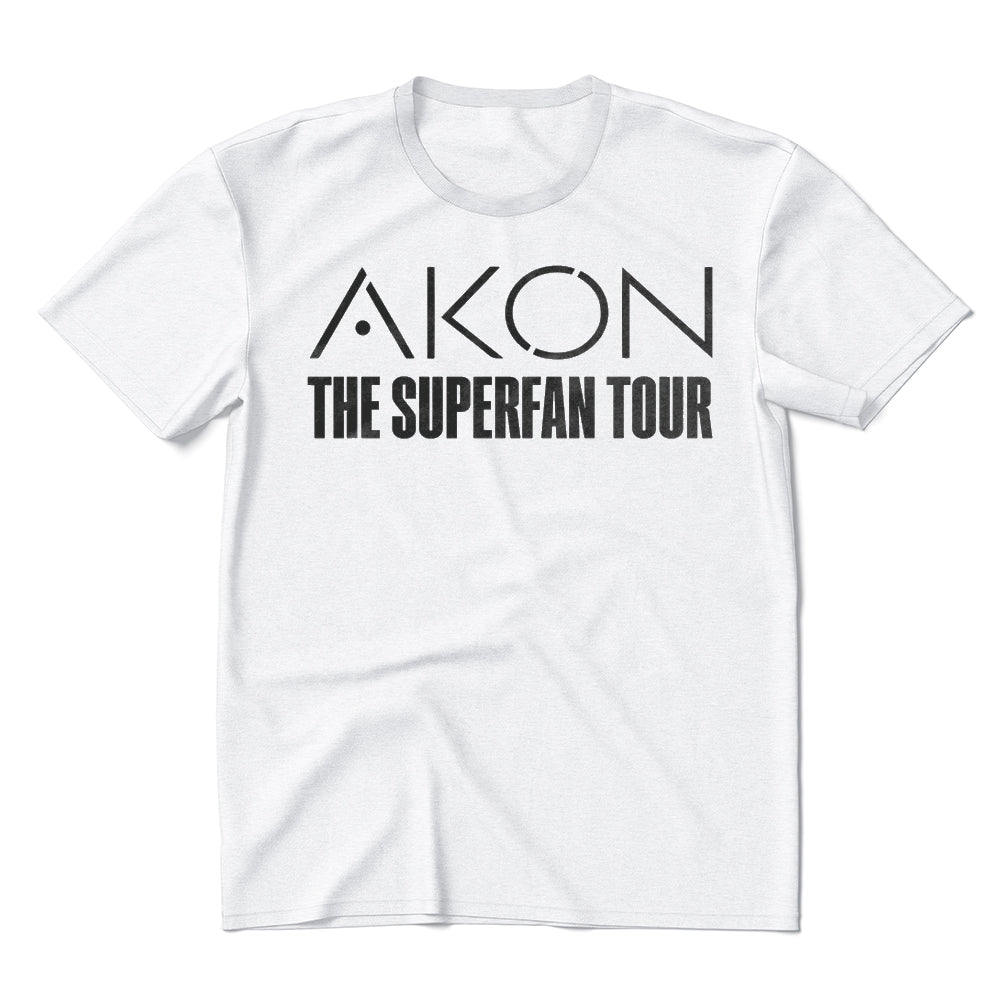 Akon Superfan Tour White Hit Song Tee Unisex