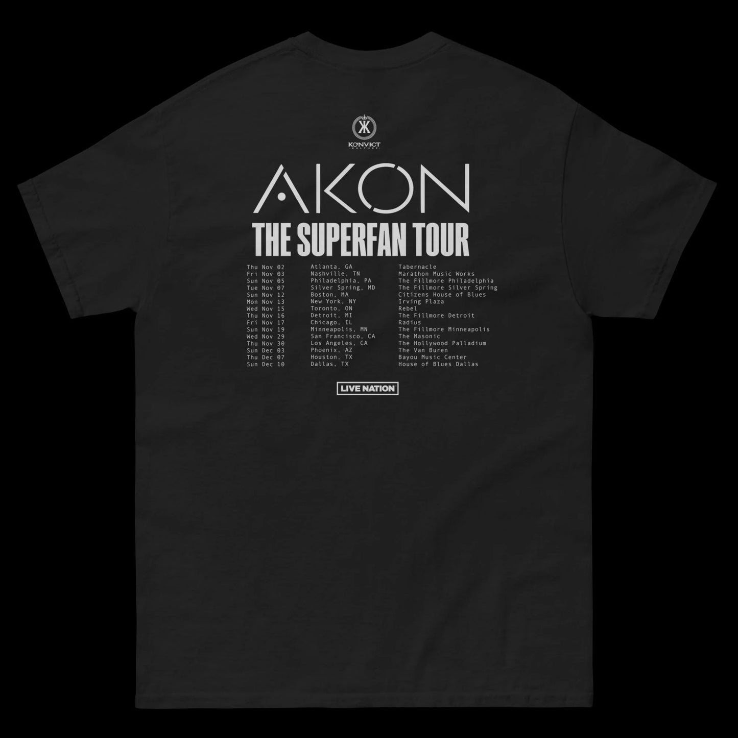 Akon Superfan Tee Unisex Black