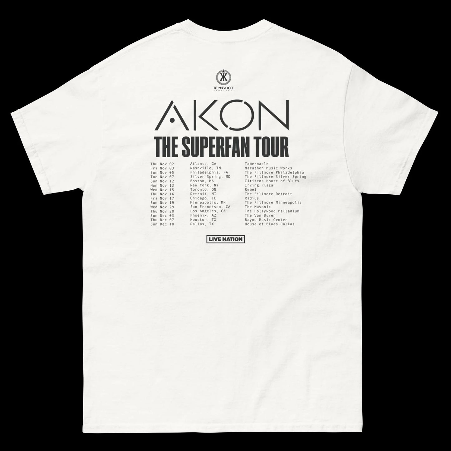 Akon Superfan Tee White Unisex