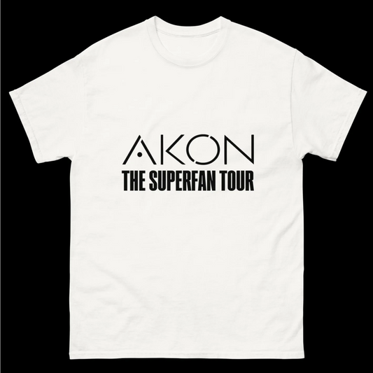 Akon Superfan Tee White Unisex