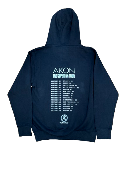 SIGNED Akon Bubble Hoodie Black